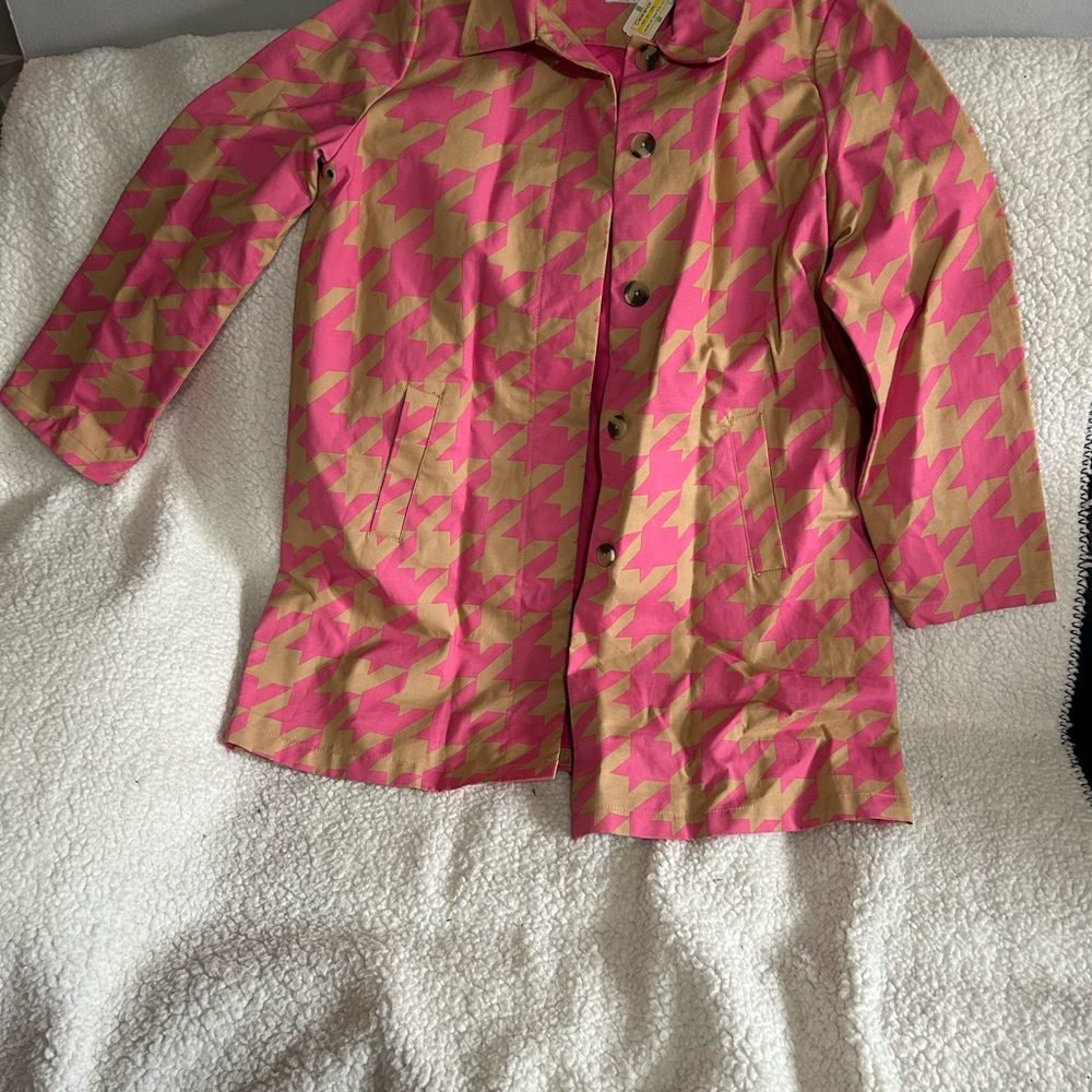 Stylish Pink and Gold Women's Coat